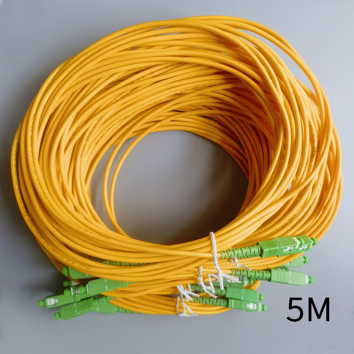 High-Quality Indoor Fiber Optic Cables with Connectors (Multiple Lengths Available)