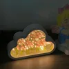 Clouds Tulip Lamps LED Night Light Mirror Table Lamps DIY Bedroom Ornaments Decoration Mirror Table Lights 2