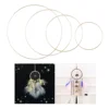 4 Pcs DIY Dreamcatcher Hoop Ring Metal Rings Decorate Accessories Tassel Garland 5