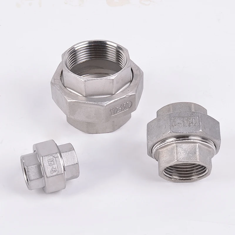 

1/4 "3/8" 1/2 "1" 1-1/4 "1-1/2" 2 "BSP Benang Perempuan SS304 Sambungan Hidup Baja Tahan Karat Konektor Serikat Pipa Pas