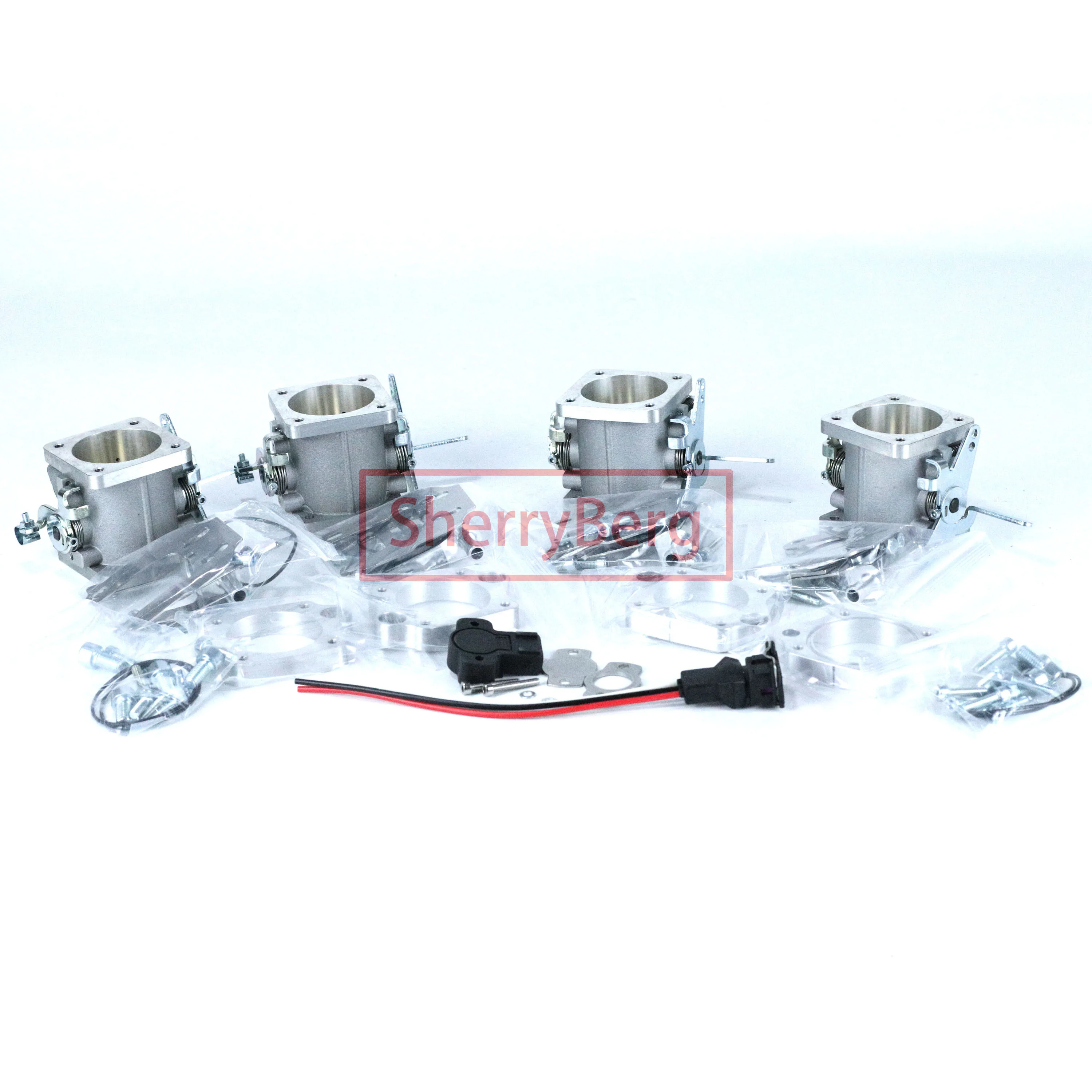 SherryBerg SF INDIVIDUAL 40DCOE 40mm Aluminium Fuel Injection Throttle Body for Weber Jenvey EMPI DCOE Inlet TH TB 2 Pairs +TPS