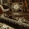 Chenille Fabric Sofa Cover Non-slip Cushion Home Living Room European Sofa Cover Jacquard Embroidery Slipcover Couch Protector 3
