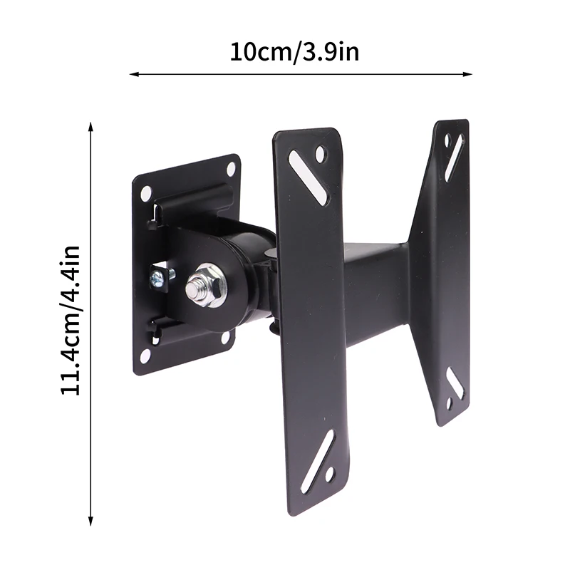 TV 마운트 LCD LED 모니터 벽 마운트 브래킷, 고정 평면 패널 TV 프레임 지지대, 나사 포함, 180 도 틸트 각도, 14-24 인치, 1 세트