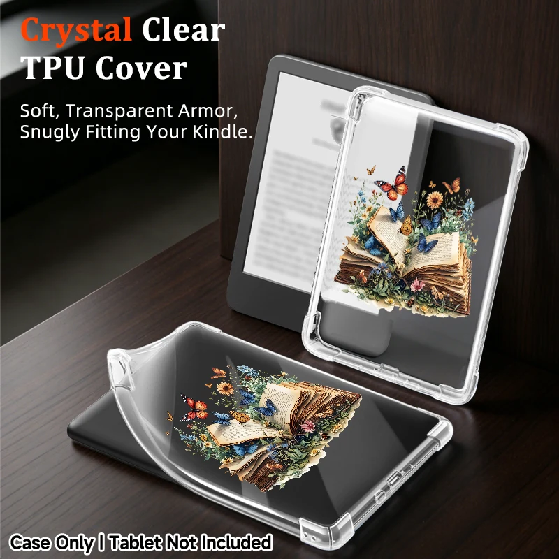 Ultra-Thin Transparent Shockproof TPU E-Reader Case