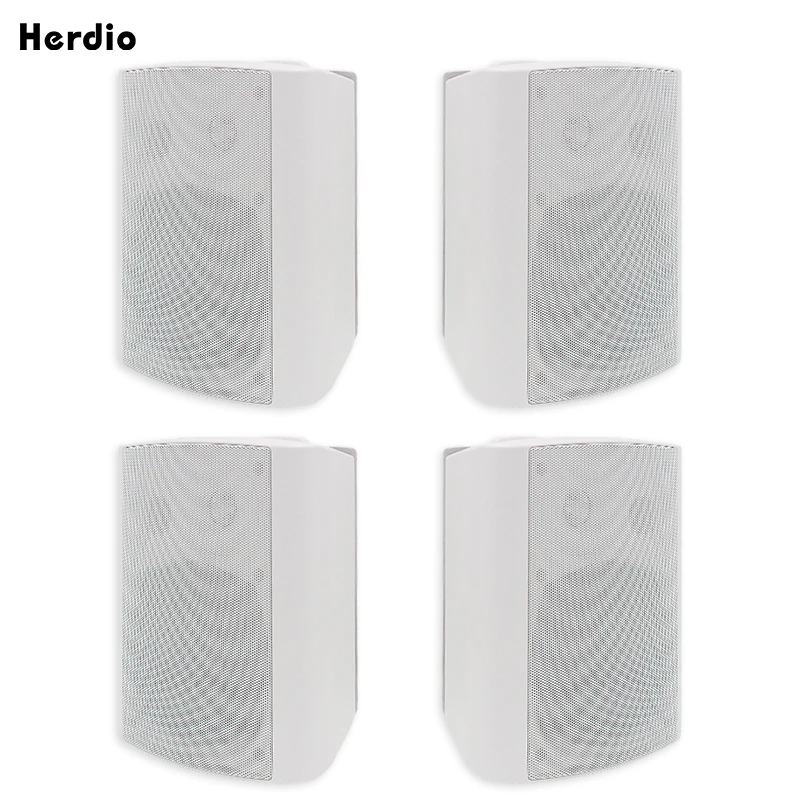 

Herdio 5.25'' 600W Outdoor Bluetooth Speakers Waterproof Wired Wall Mount Weatherproof Loudspeaker System For Indoor Outdoor