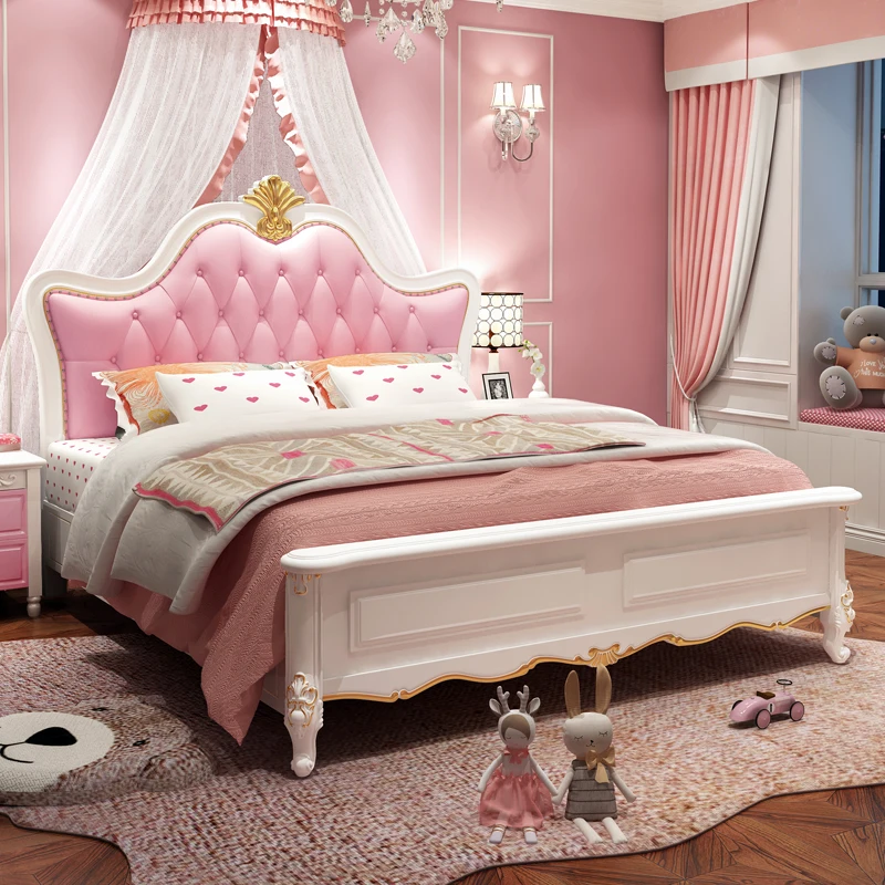 King Modern Nordic Double Bed Queen Master Cute Frame Salon Letto Matrimoniale Twin Wood Luxury Letto Matrimoniale Mobili Per Camera Da Letto