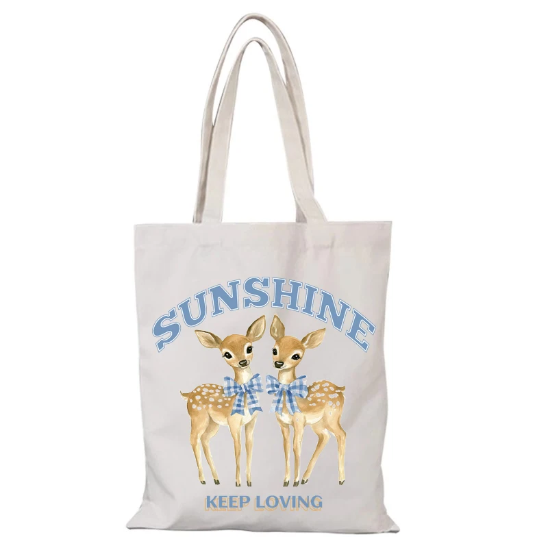 Cartoon Lady Taschen Freizeit Damen Tasche Niedliche neue Handtaschen die Einkaufstasche Eco Shopper Shopping Strandtuch Canvas Handtasche Schulter – Detail 8