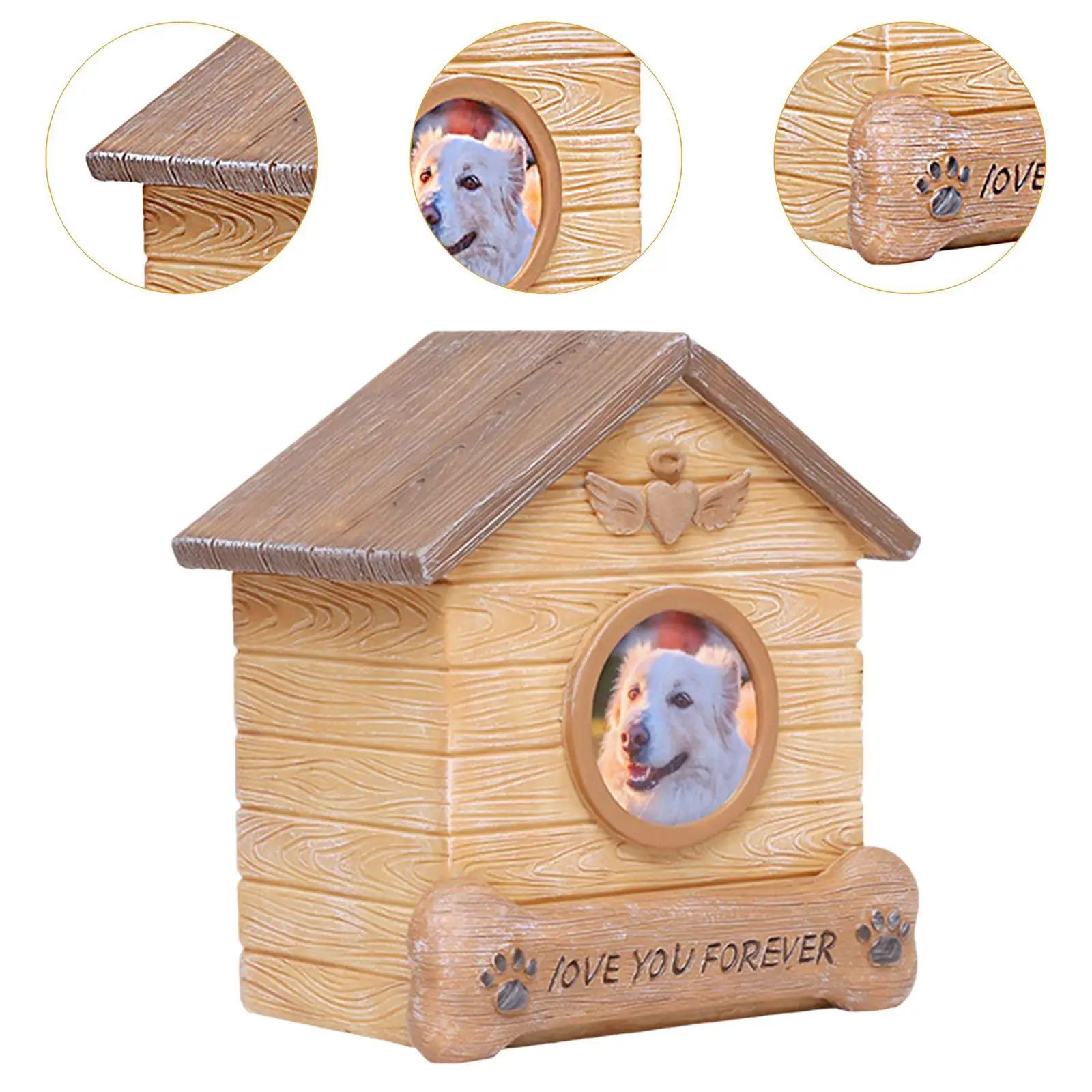 Pet Cremation Urn Pet Memorial Box Pet Loss Remembrance Gift Memory for Dogs and Cats Memorial Keepsake Urn