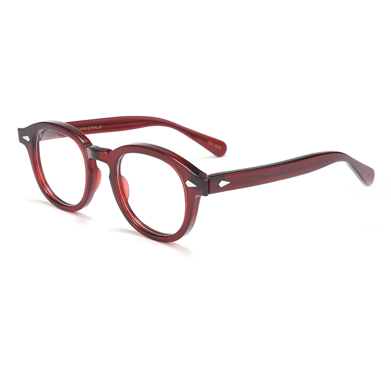 Men's Spectacle Frame Johnny Depp Lemtosh Style Transparent Lens Round Vintage Eyeglasses