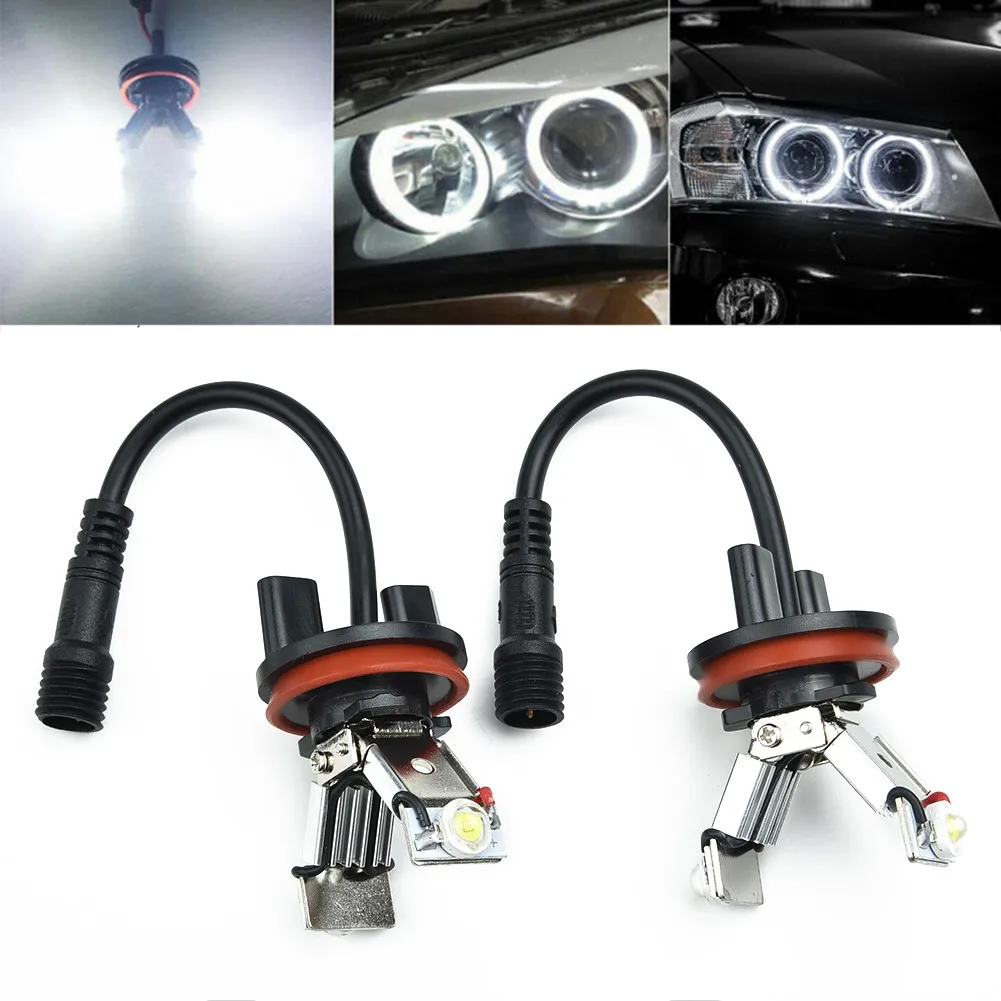 Pack Angel Eyes Led H8 120w Blanc Xenon BMW E60 E63 E64 E70 E71