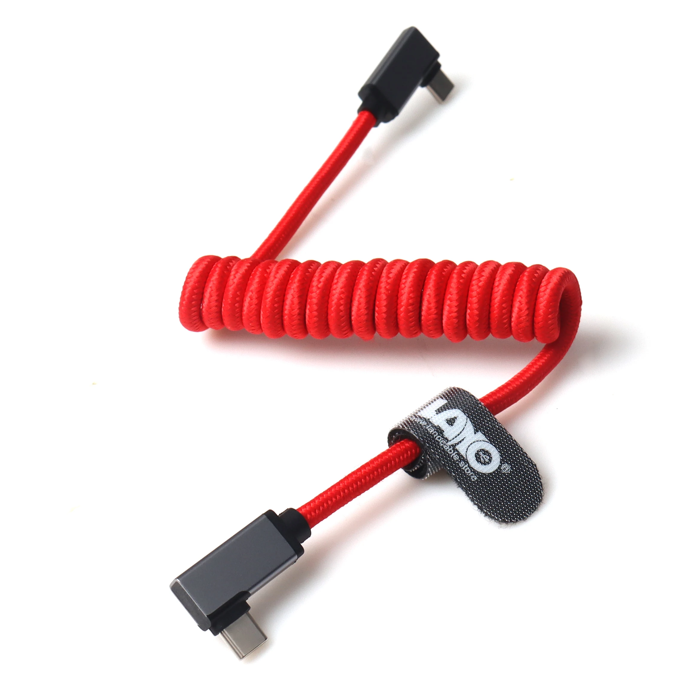 LANO USB-C to USB-C Nylon Right-Angle PD Cable