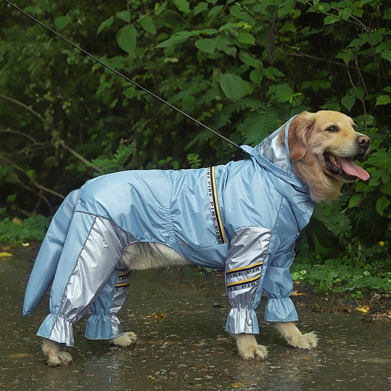 zien Ga door vriendelijke groet Hoopet Grote Hond Regenjas Met Staart Jumpsuit Regenjas Voor Grote Honden  Met Reflecterende Strips Tow Gat Labrador Waterdichte Jas _ - AliExpress  Mobile