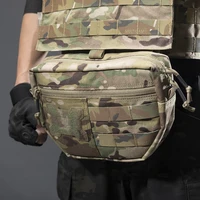 Double Layer Outdoor EDC Pack Men Tactical Molle Waist Pouch Nylon Vest Hang Pouch Fanny Pack Camping Hunting Accessories Bags 1
