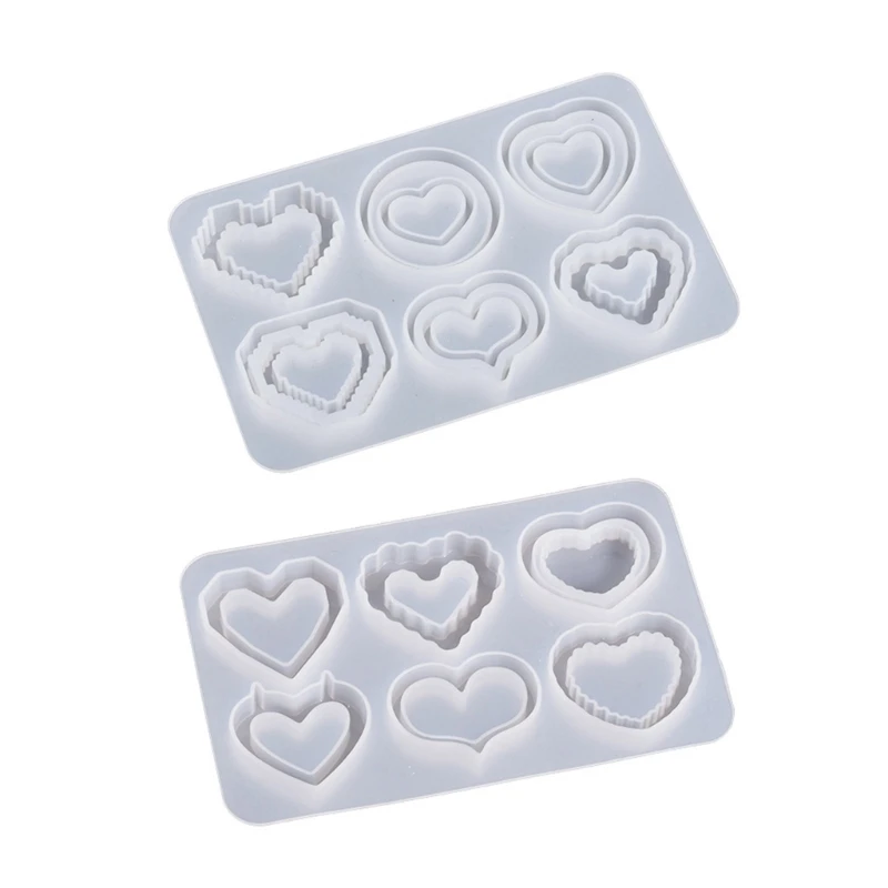 

Heart Shaker Resin Mold Epoxy Casting Mold Keychain Charm
