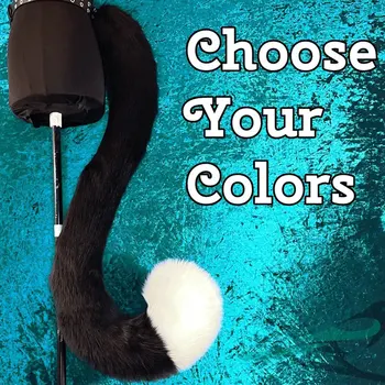 Coda di Cane Pelosa con Cintura per Cosplay Comic-Con, Coda di Volpe, Gatto, Lupo, Accessori per Costumi Anime, Spettacoli e Feste