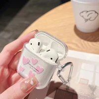 New For AirPods 4 Case Glitter Shiny Cartoon Soft Silicone Cover For AirPods 3 2 Pro 3nd Girls pink Heart Earphone Charging Box 4