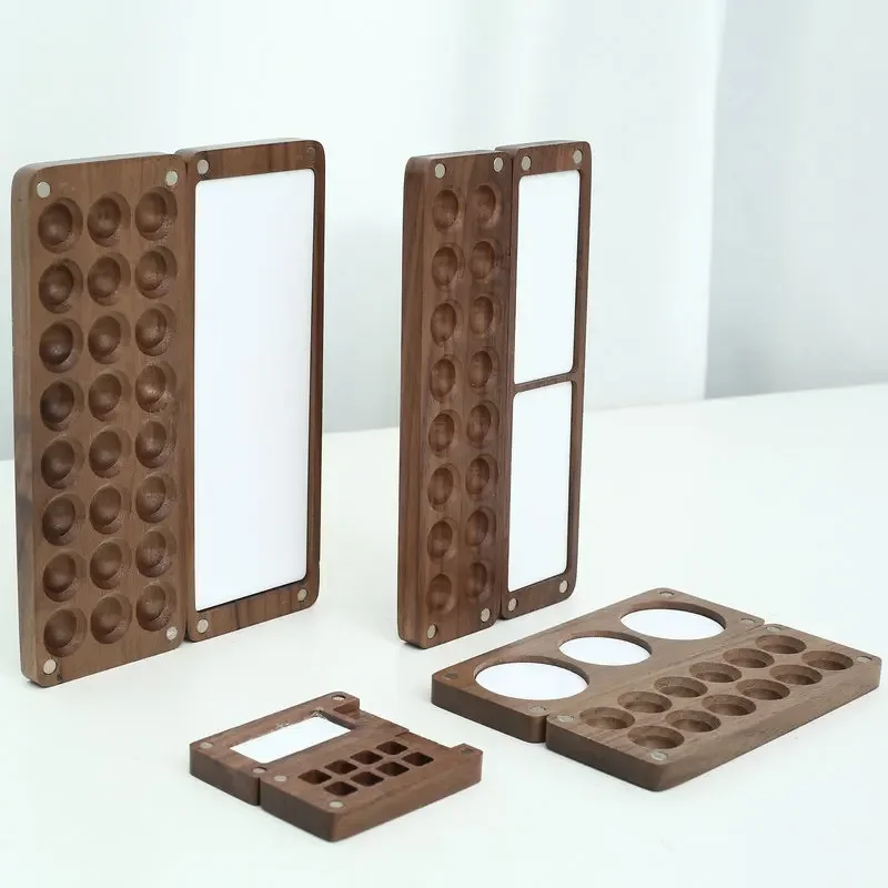 Portable Wooden Watercolour Box Empty