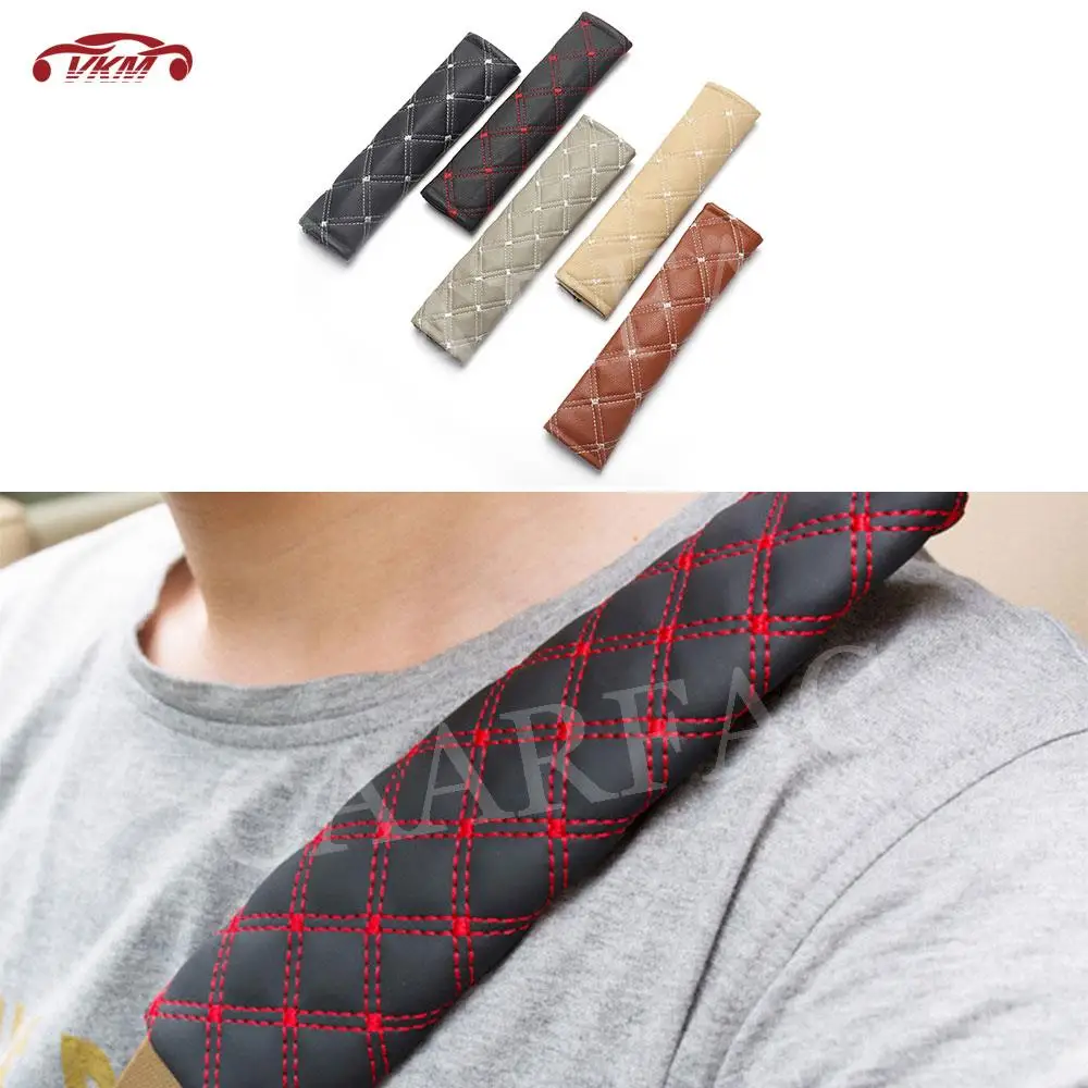 

Аксессуары для салона автомобиля, Набор декоративных наплечных подушек для ремня безопасности, расширенные страховочные Чехлы для всех универсальных автомобилей