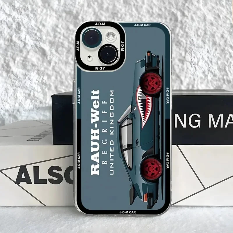 Angel Eyes JDM Drift Sports Car Phone Case