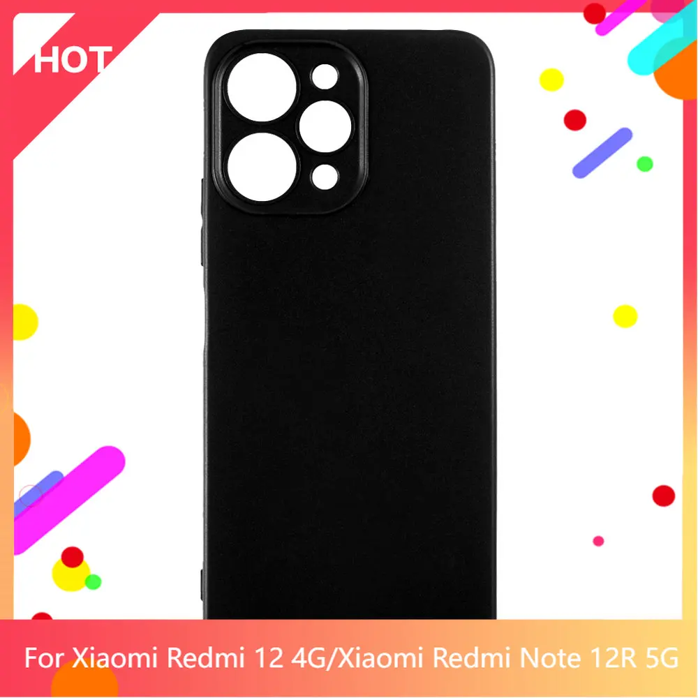 Redmi 12 4G Custodia In Silicone Opaco Tpu Cover Posteriore Per Xiaomi Redmi Note 12R 5G Redmi 12 5G Poco M6 Pro 5G Custodia Per Telefono Slim Shockpr