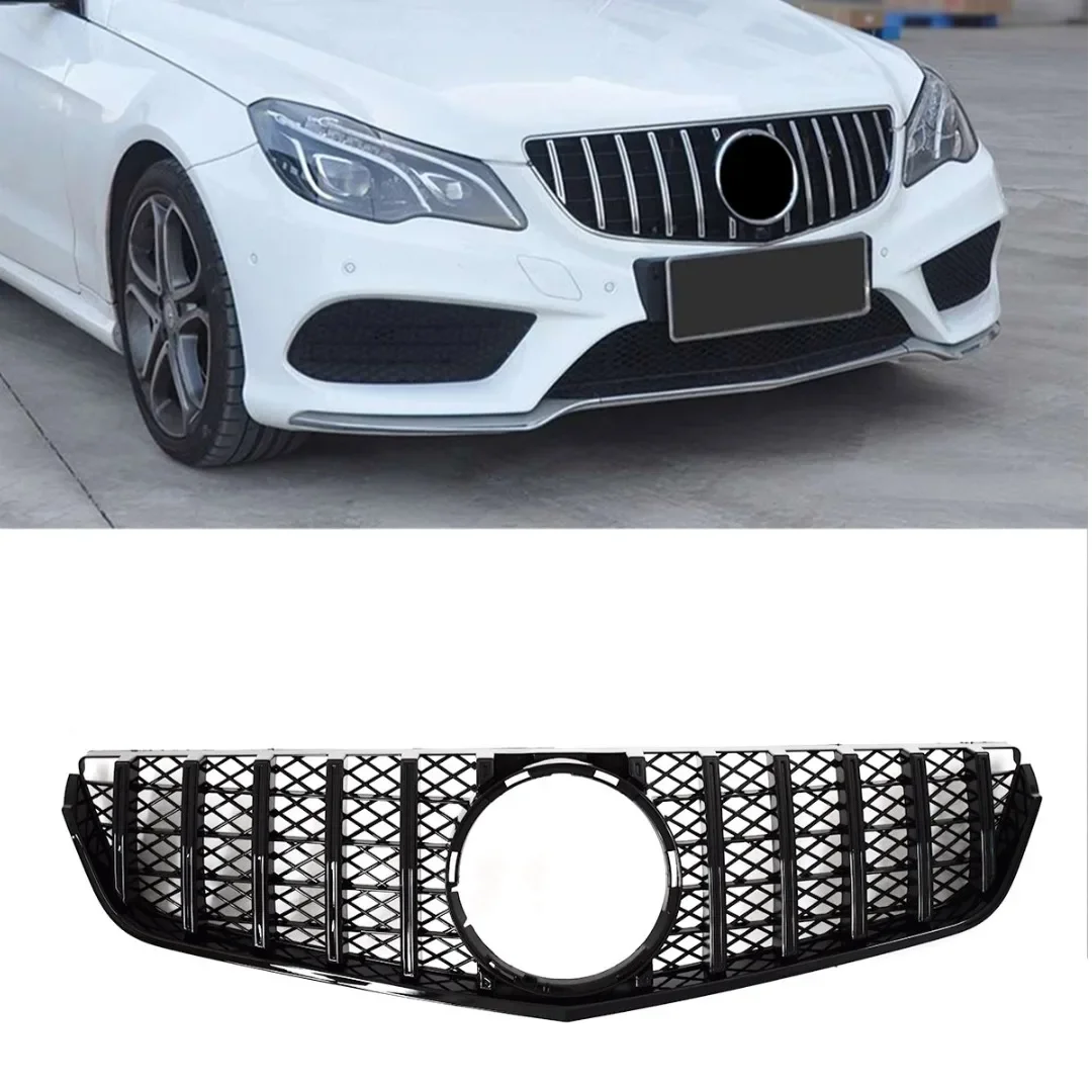 메르세데스 C207 A207 W207 쿠페 2009-2015 AMG 스타일 글로스 블랙 프론트 범퍼 그릴 메쉬 패널 교체용