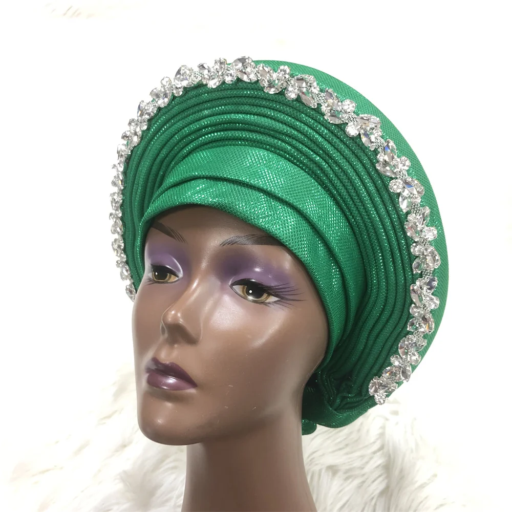 2022 Auto Gele Headtie Big Size Women Cap For African Hats Nigerian Auto Gele ASOOKE Headtie ASOEBI Headtie Wholesale Turban 