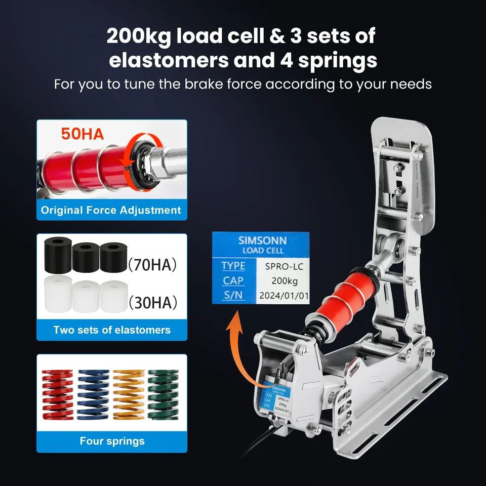 SIMSONN 新しいプロペダル Sim レーシングペダル PC レーシング