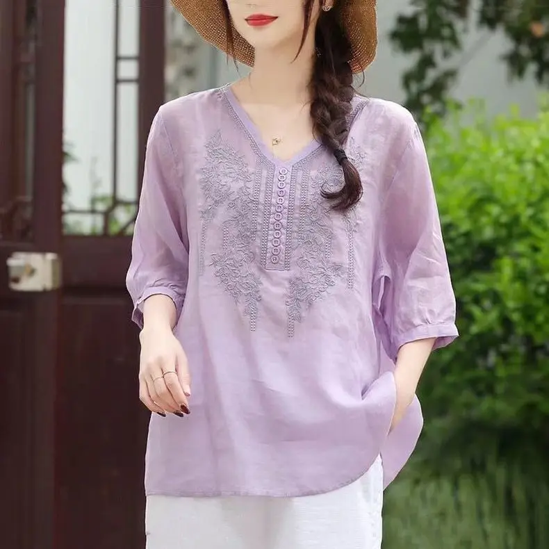 4 Colors Women Chinese Style Cheongsam Tops Retro Zen Tea Qipao Shirts Kung Fu Casual Blouse White Hanfu Shirt Oriental Clothing