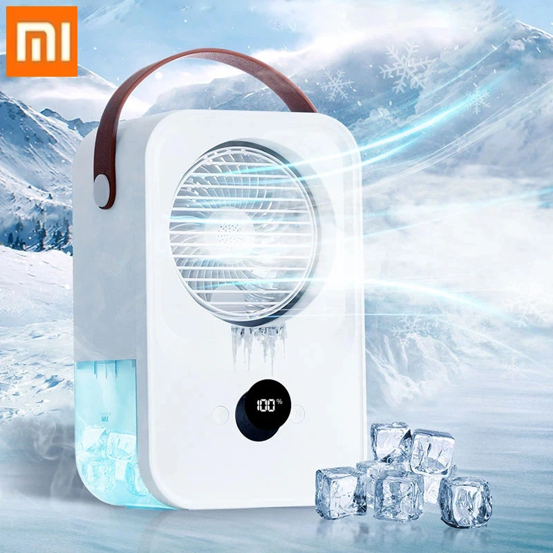

2023 Xiaomi Rechargeable Portable Air Conditioner Fan With Humidification Function Portable Cooling Fan Air Cooler For Home Offi