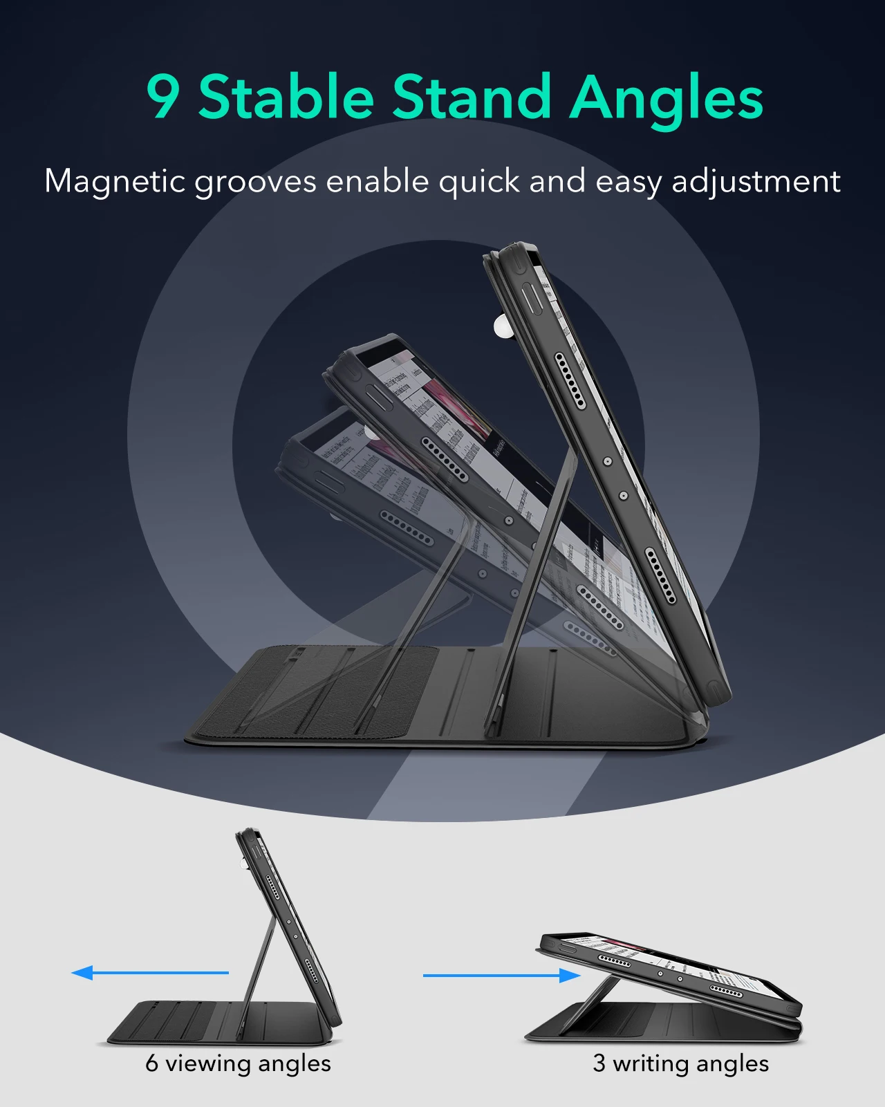 ESR-Capa Magnética Removível para iPad Air, Caixa