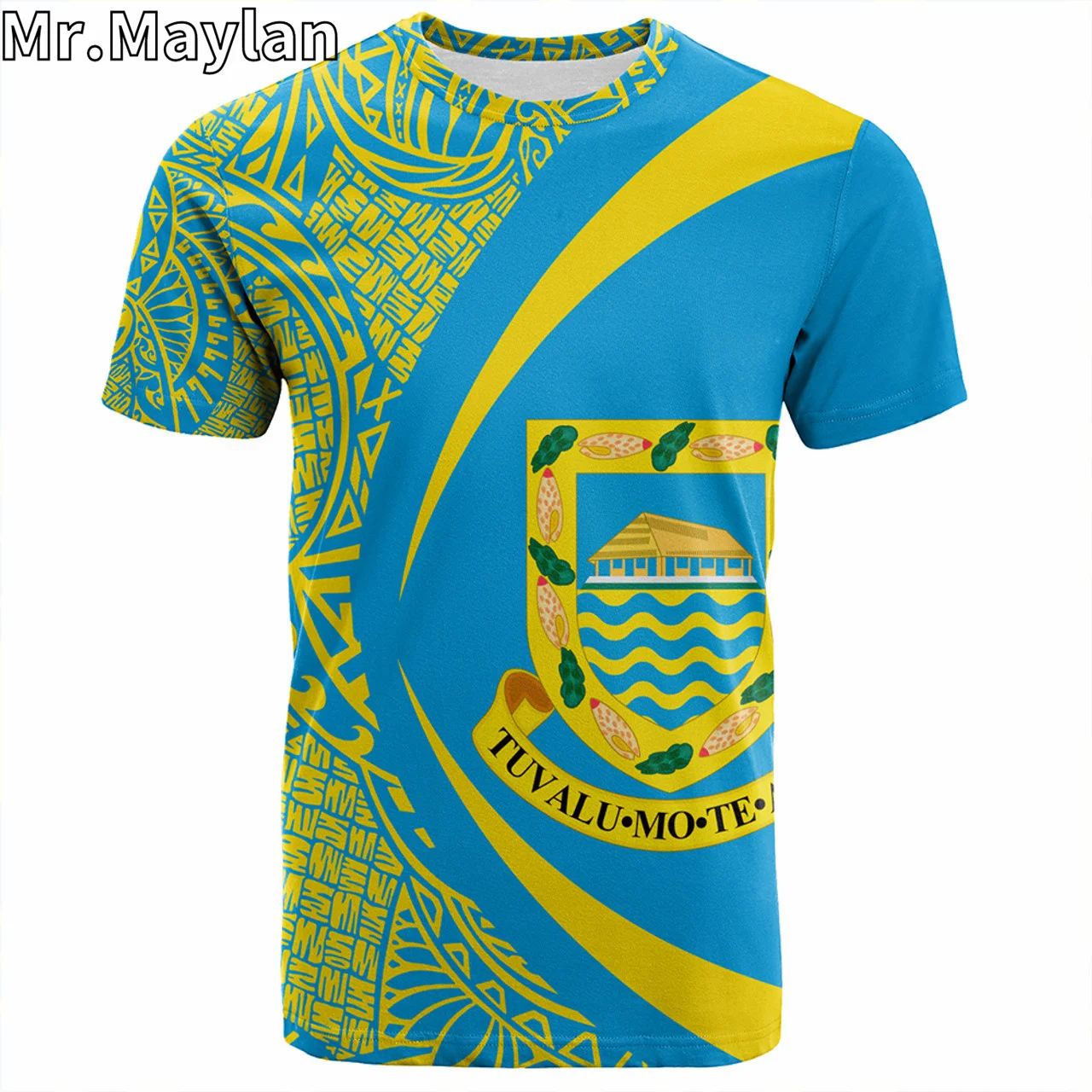 

Оригинальная полинезийская 3d-футболка Тувалу с искусственным рисунком, пальто на руку, Lauhala, круглая Этническая футболка с татуировками, мужская и женская уличная одежда, футболки унисекс