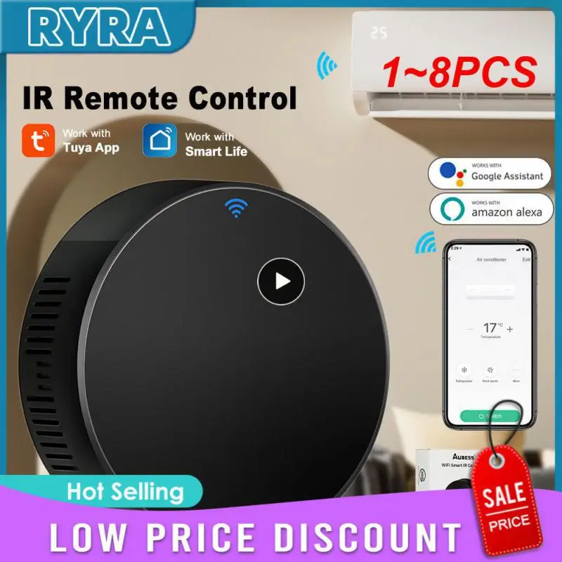 

1~8PCS Tuya WiFi IR Remote Control for Smart Home Automation Replace TV DVD AUD Air Condition Works with Amazon Alexa