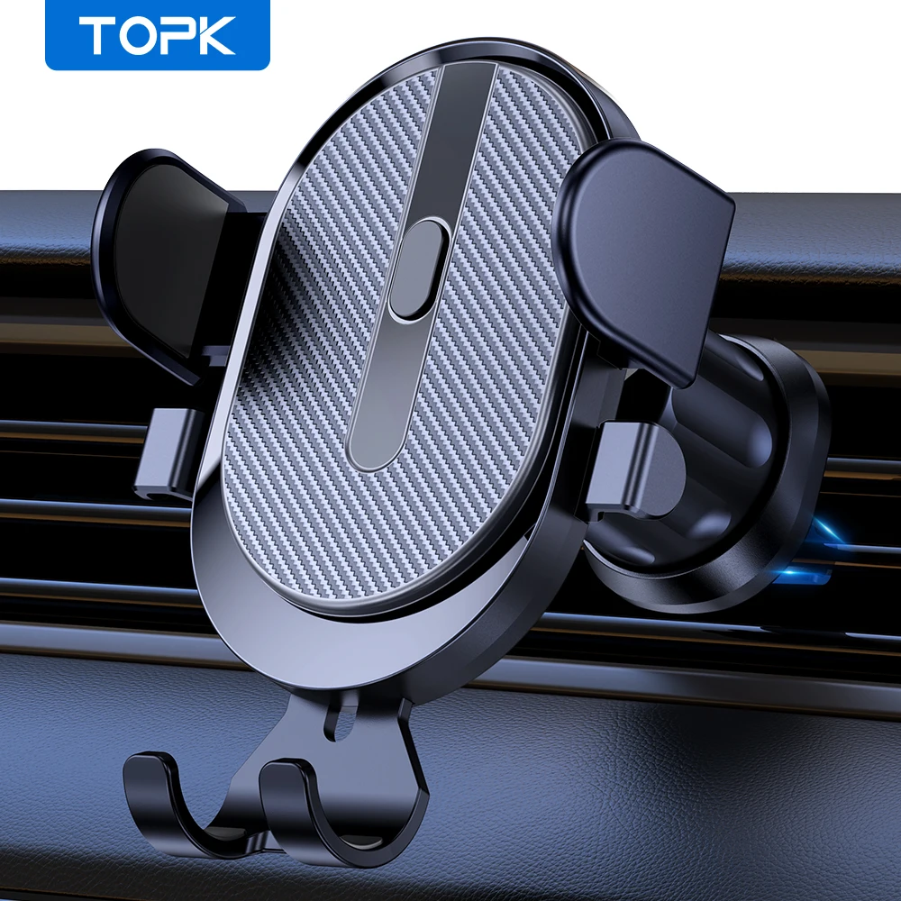 

TOPK Car Phone Holder Mobile Support for the Car Air Vent Cell Phone holder Mount for Car for tesla bmw jeep toyota citroen