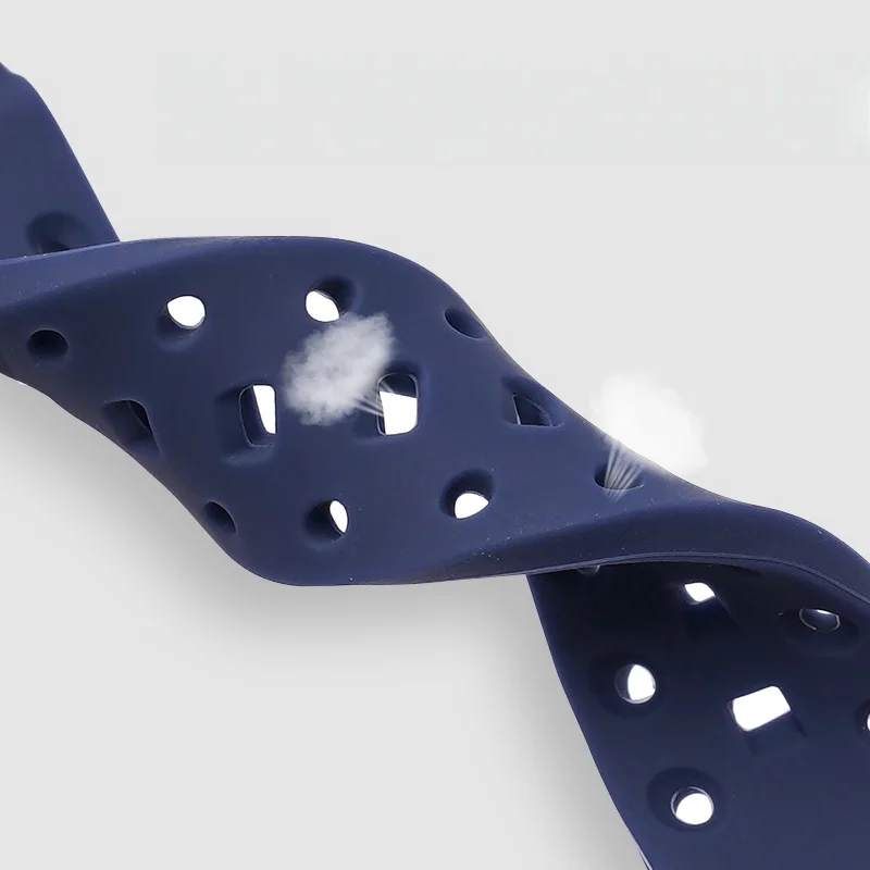 Silicone Rubber Waterproof Sport Watch Strap for Men - Diving Bracelet Wristband, 20mm/22mm