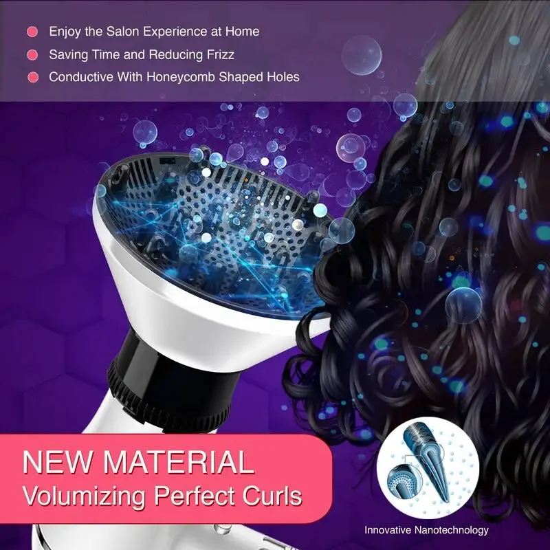 Hair Dryer Diffuser Universal Adjustable for Curls Blow Drying