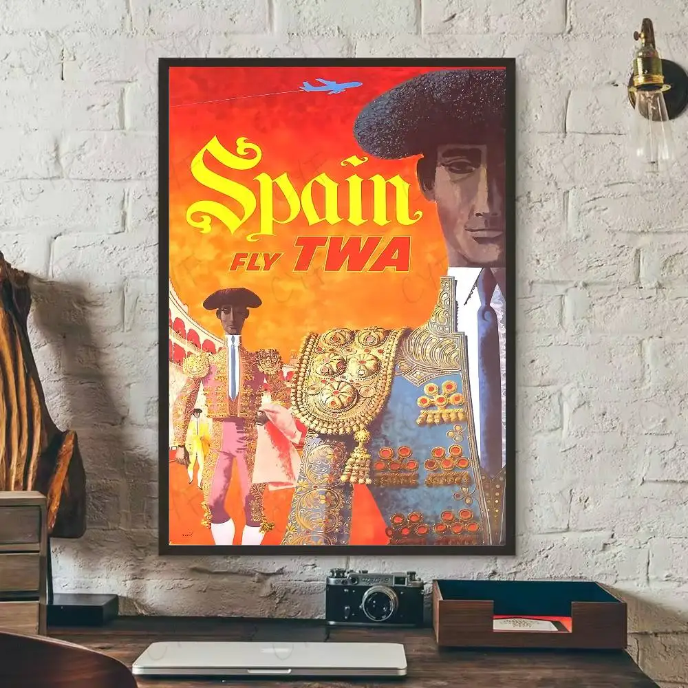 Spanisches Stierkampf-Poster, wasserdicht, Wandkunst-Aufkleber für Bar, Wohnzimmer, Vintage-Raumdekoration, hochwertiger Druck, Geschenk – Detail 13