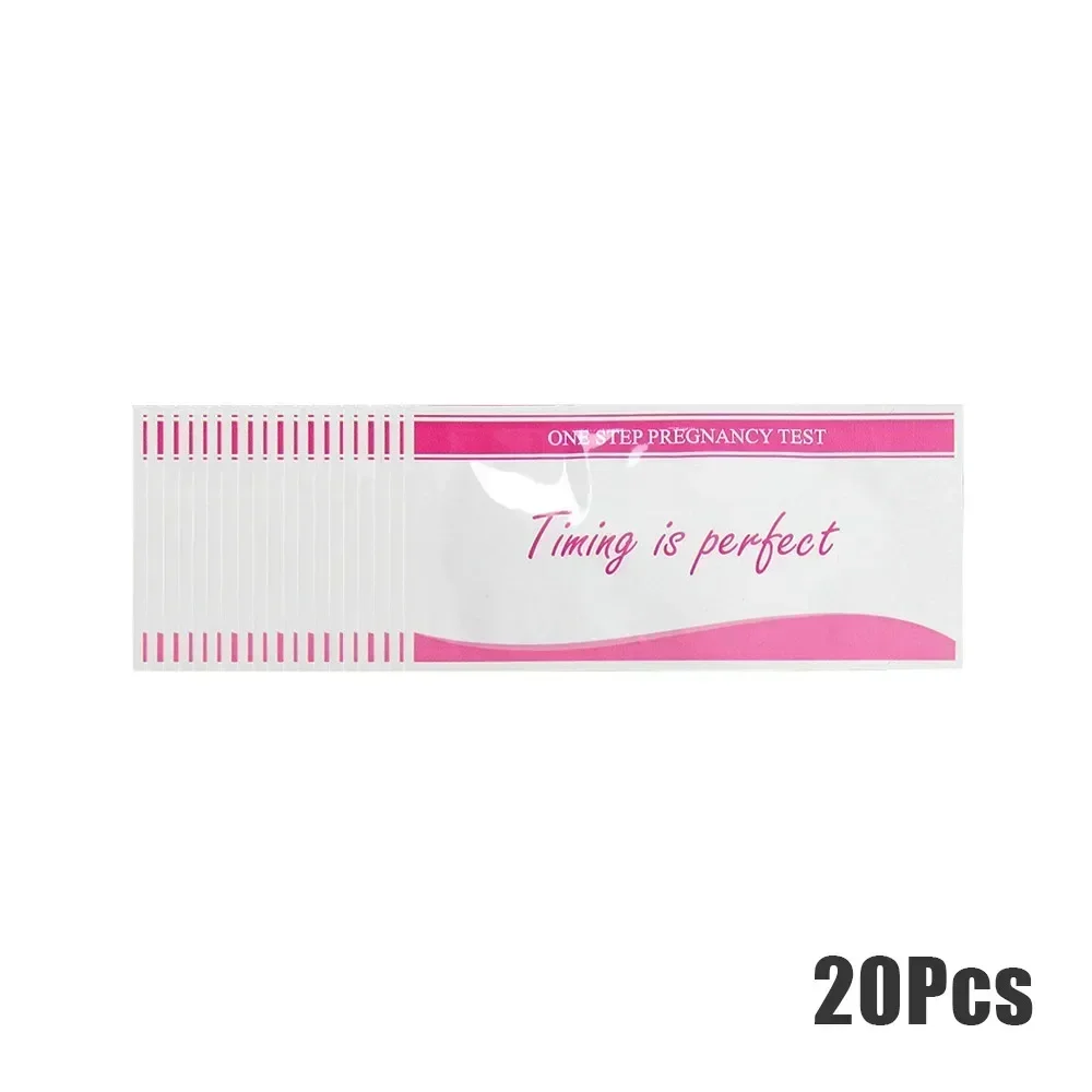 20pcs Pregnancy Test Strips Female Fertility Self Test Tool Female Fertility Urine Tests HCG Papers Testing Strips Accessories