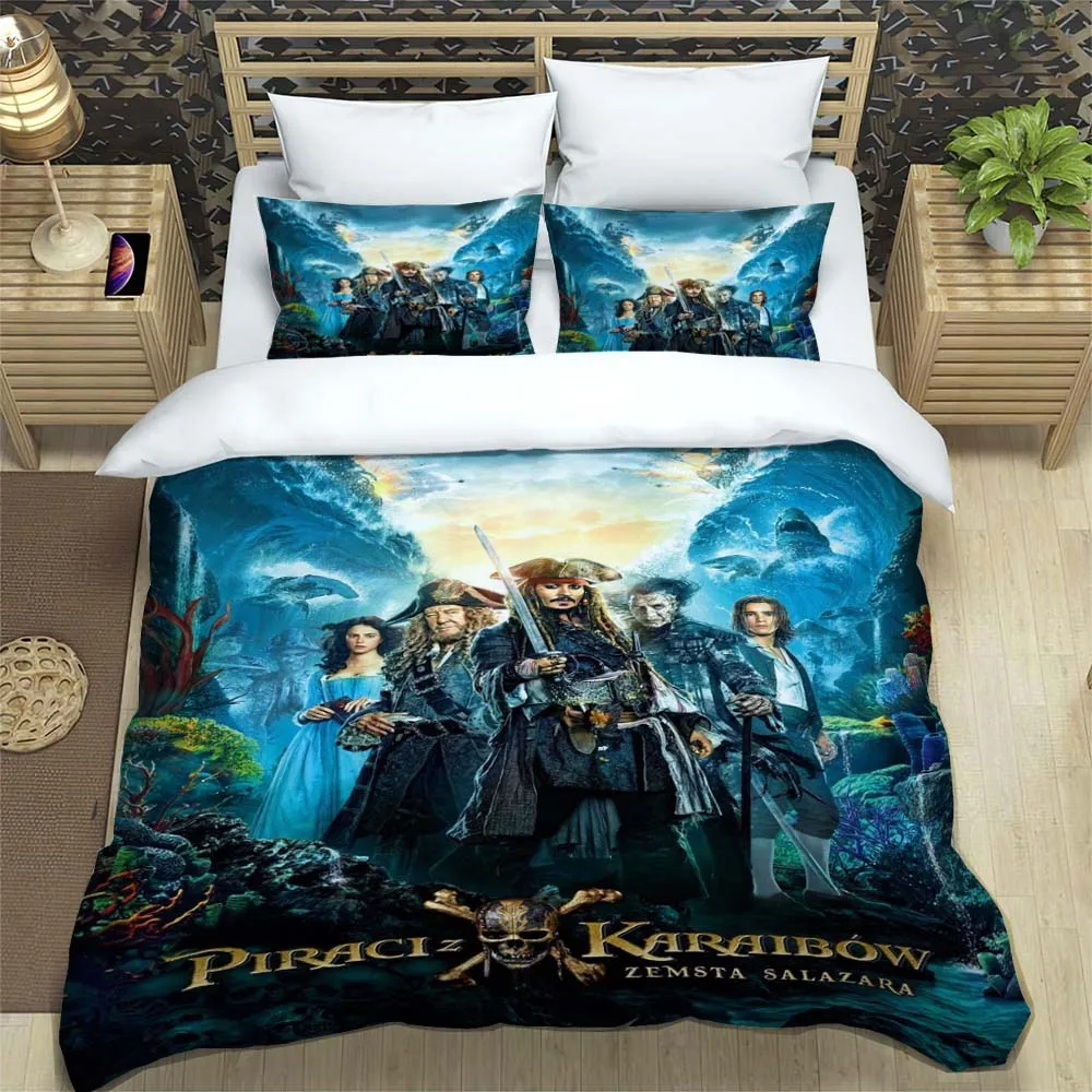 

Disney Pirates of the Caribbean Bedding Set Duvet Cover Pillowcase Comforter Bedding Set Twin Full Queen King Size Bedding Sets