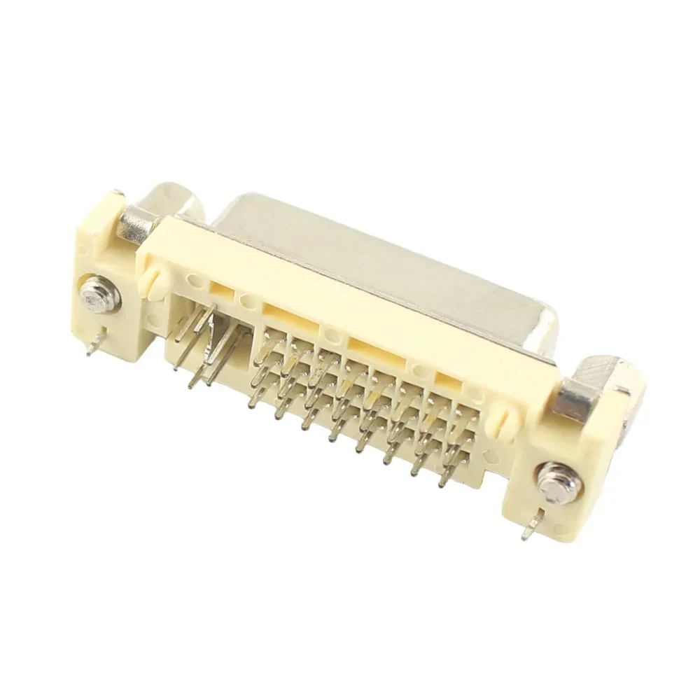 DVI 24+5 Pin Female Straight Solder 180 Degree PCB Mount Type Jack Socket Connector Adapter 2