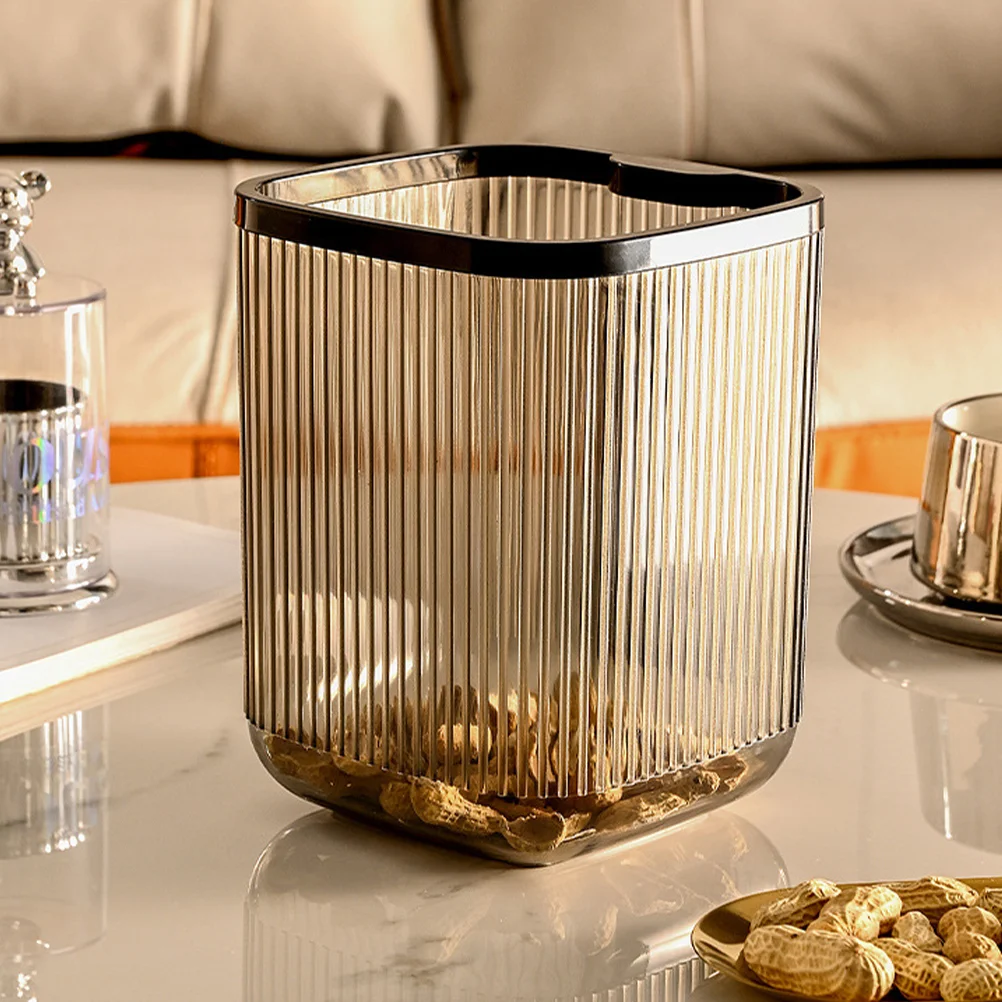 

Sundries Storage Basket Garbage Can Simple Home Baskets Trash Bin for Room Abs Litter