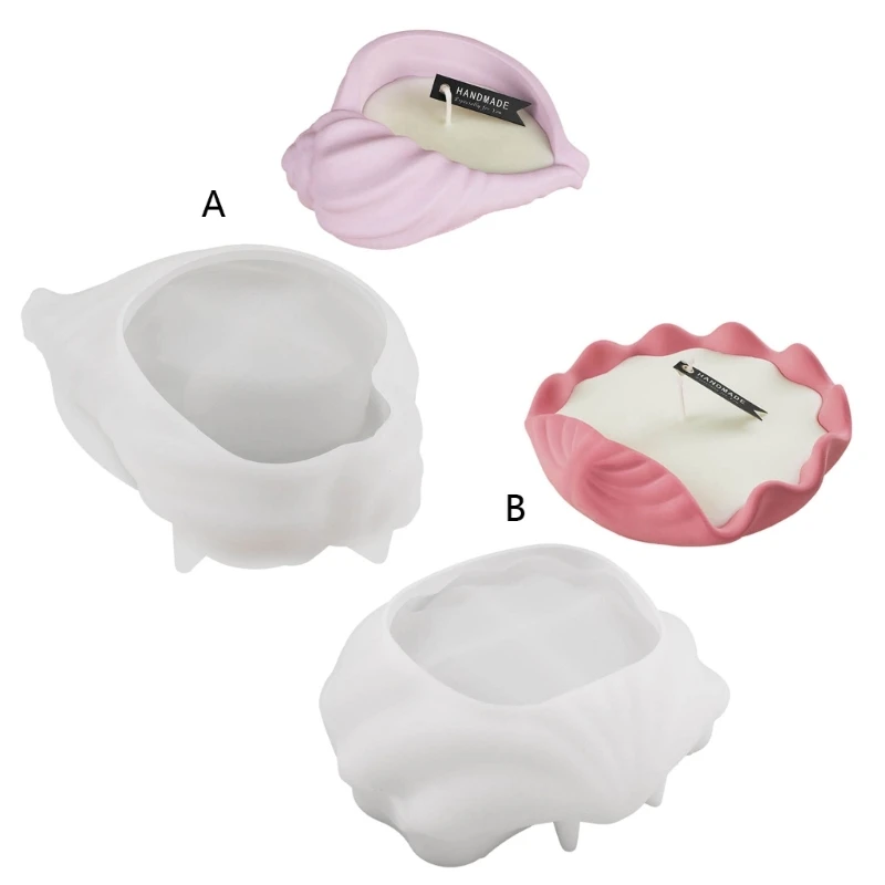 

448B Многофункциональная силиконовая форма в форме морской улитки, свеча для изготовления свечей, мыло, штукатурка, шоколад,