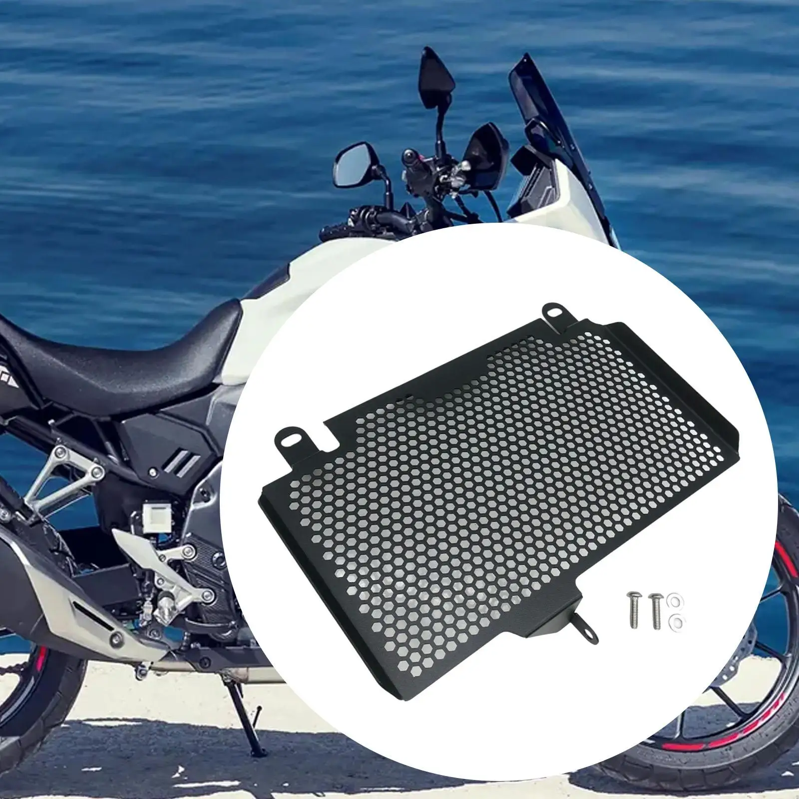 

Защитная крышка радиатора мотоцикла, запасная часть в сборе, щитки для замены резервуара для воды для Honda 2022-2024 2024 2023 NX500