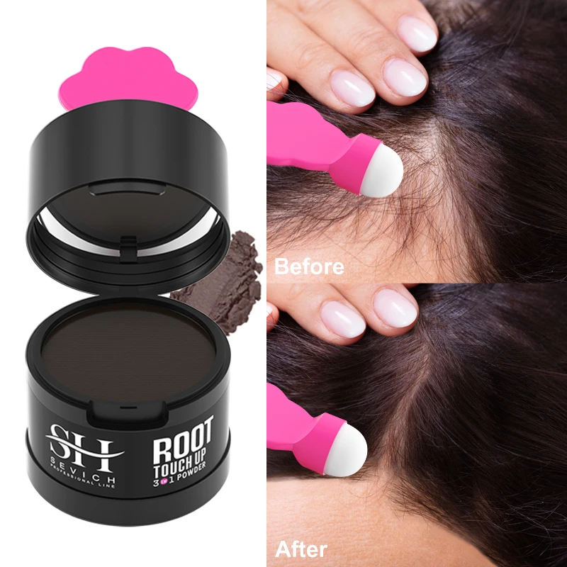 Hair Building Powder Water Proof hair line powder in hair color Edge control Hair Line Shadow Makeup Hair Concealer Root Cover Up Unisex Instantly