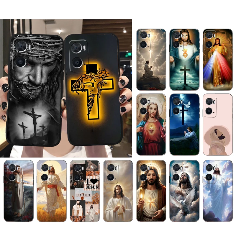 

Jesus Christ Phone Case For OPPO Realme 10 Pro Plus GT 2 Pro X2 Pro XT C25S 8 7 6 Pro 6i GT Master C3 C21 C21Y X3 SuperZoom