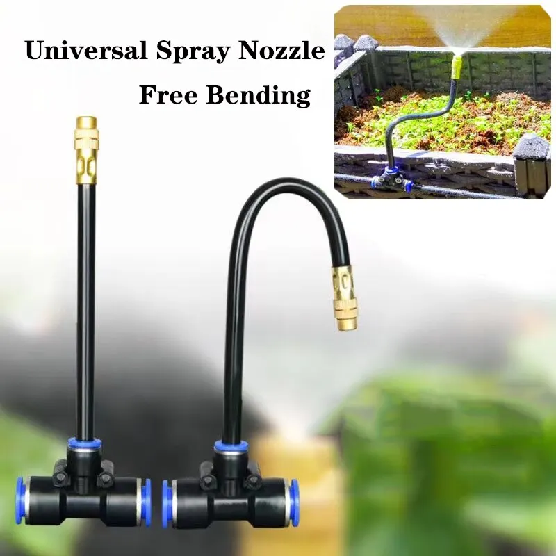 Mist Sprinkler Adjustable 360&deg; Rotating Copper 8mm Connector for Garden Plant