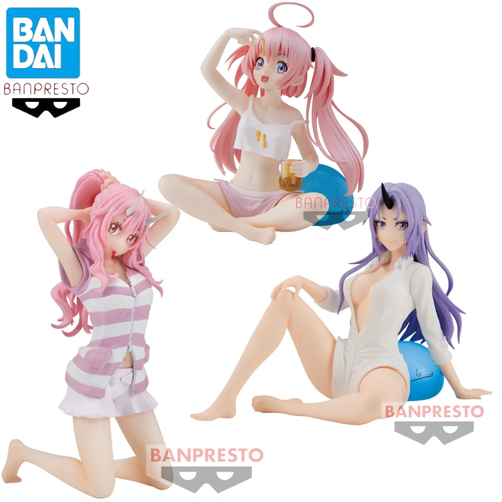 

In Stock Original Banpresto Relax time That Time I Got Reincarnated as a Slime Shuna Milim Nava Shion Figure Anime Model Toy