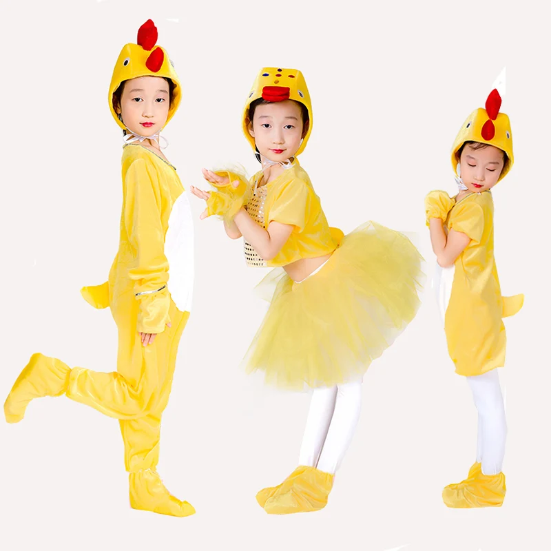 Disfraz casero de pollo para niños