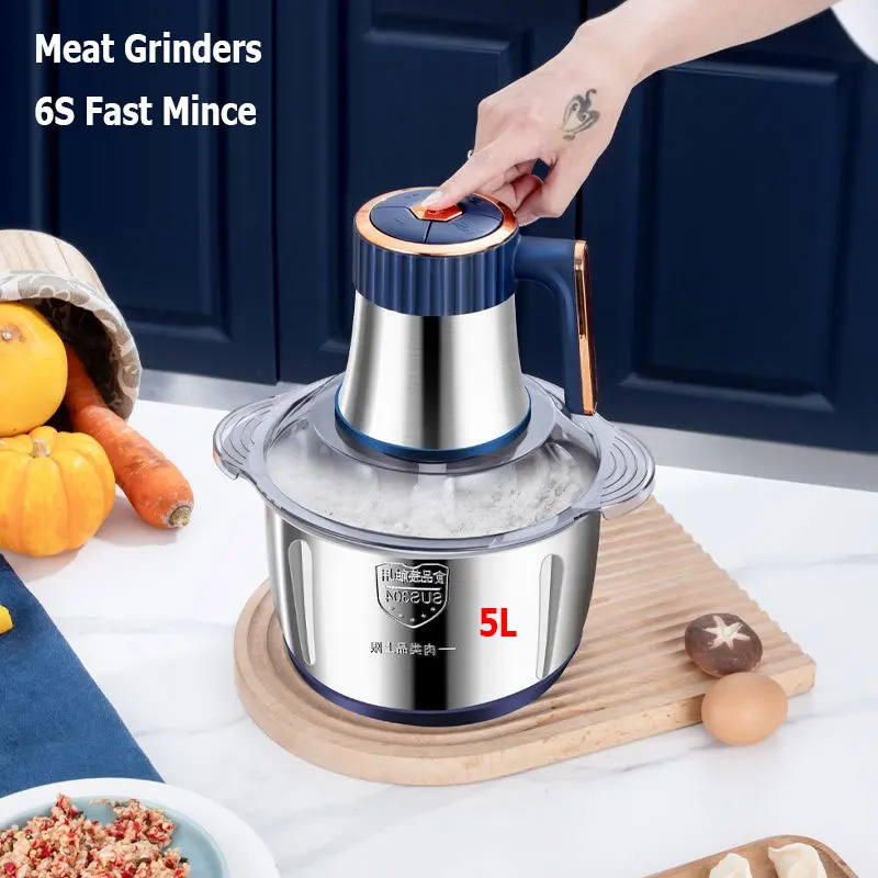Stainless Steel 5L Electric Meat Grinder The Messless