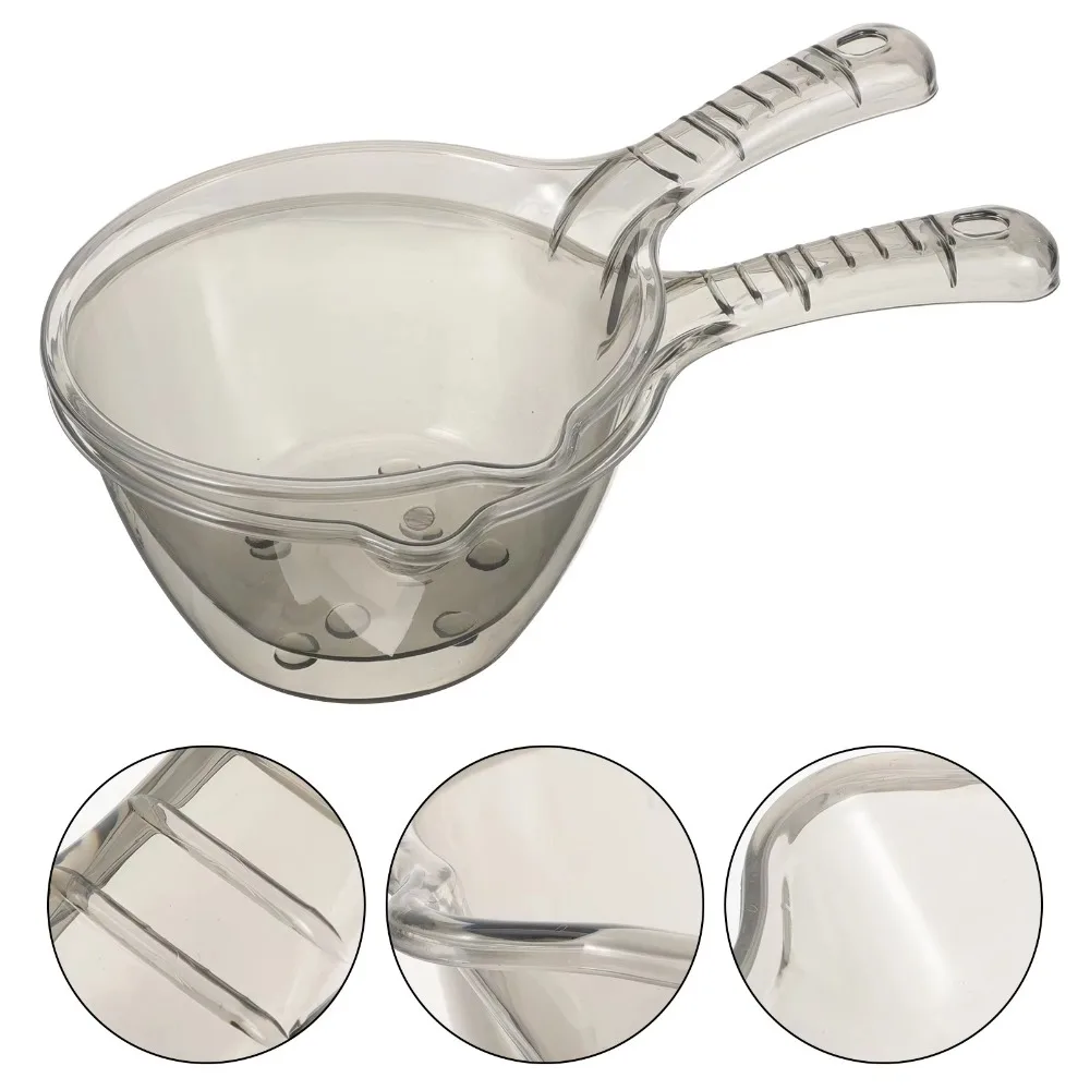 Durable Thickened Dipper Water Ladle Transparent Plastic Bathing Spoon Unbreakable Watering Flowers Spoon Kitchen Gadgets