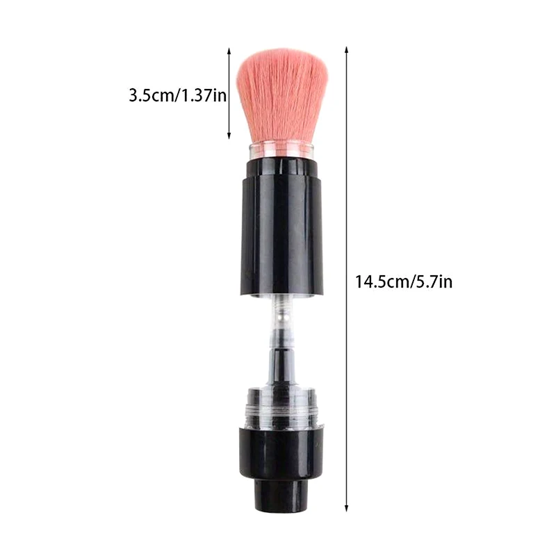 Refillable Push-on Spray Powder Brush-Multi-functional Cosmetic Brush For Foundation Blush Loose Powder Professional Makeup Tool